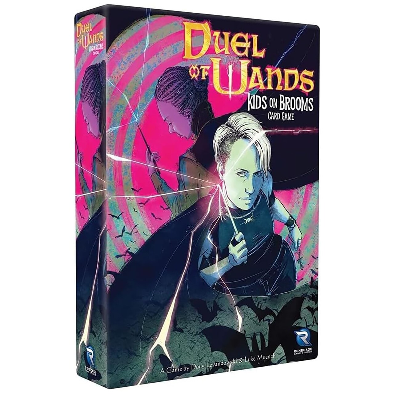 Renegade Game Studios Duel of Wands: Kids on Brooms Card Game for 2 Players Ages 10+ Playing Time 30-45 Minutes